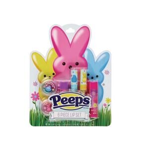 Peeps 6pk Flavored Lip Balm Gloss Set Easter Basket Stuffer